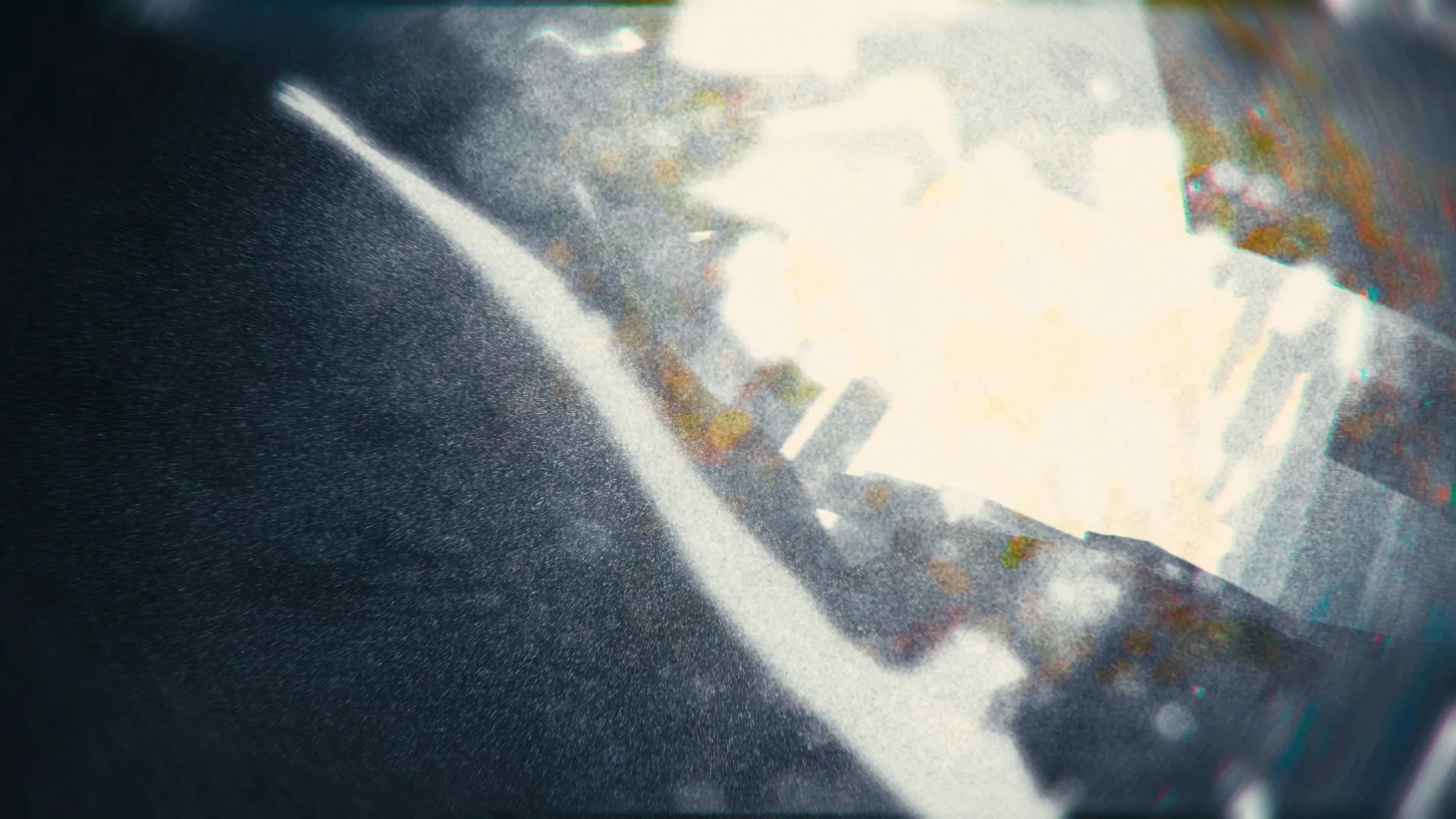 Abstract close-up of a massive, brutalist-inspired form, emphasizing its raw, concrete-like texture with dramatic, high-contrast cinematic lighting.