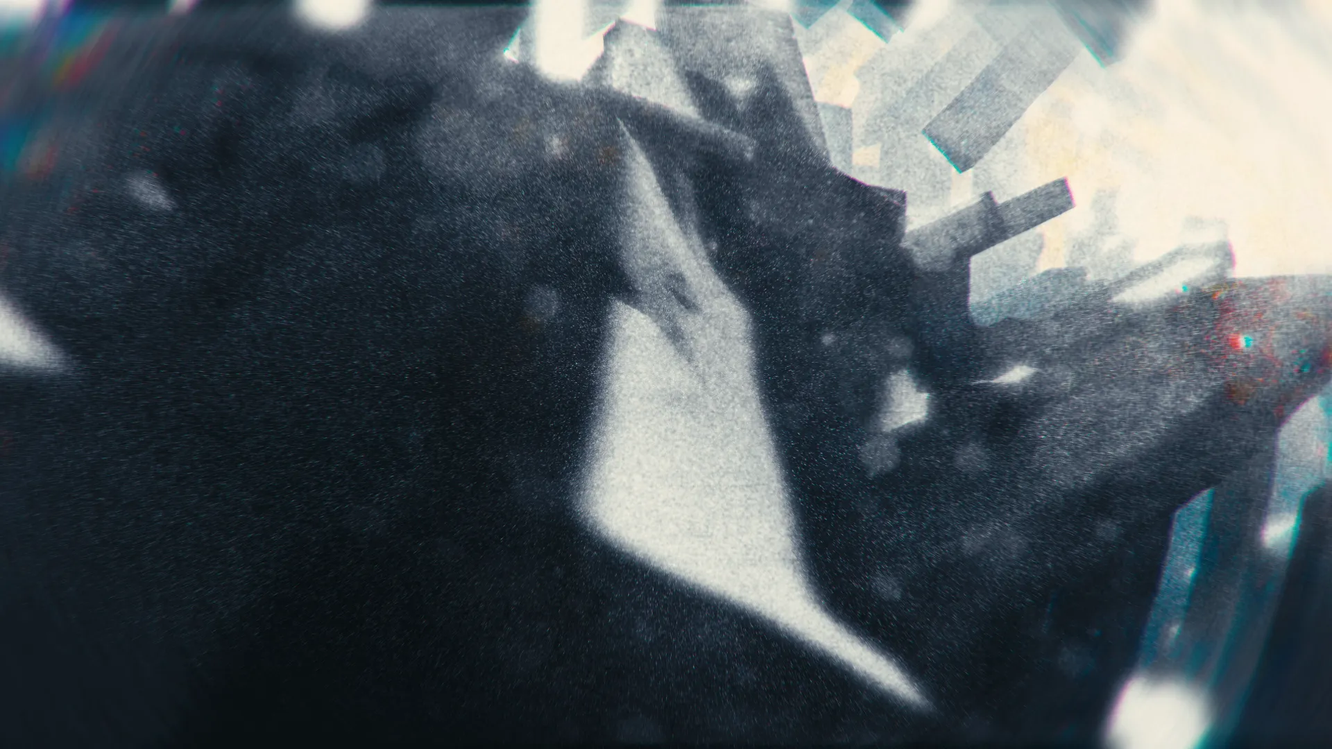 Imposing low-angle shot of a brutalist digital environment, using cinematic rendering and a grand scale to create a powerful, atmospheric visual.